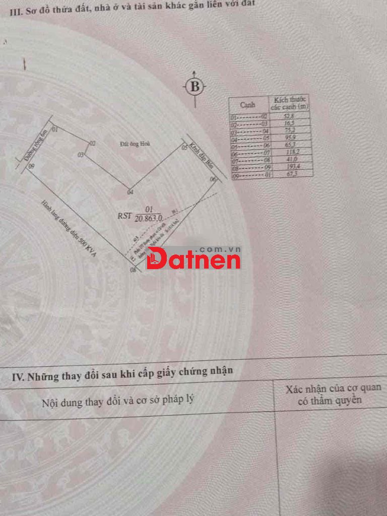 Giảm Manh Bán Đất Chính chủ mặt tiền đường Hàm Nghi