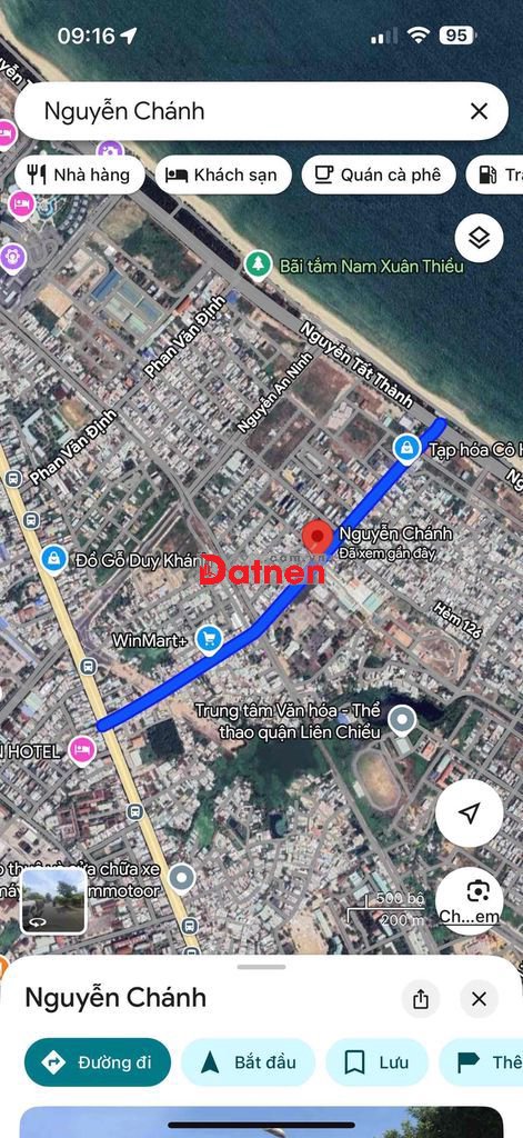 Bán đất đường 10m5 Nguyễn Chánh, dt:135m2 ngang 7,5m, thông biển NTT