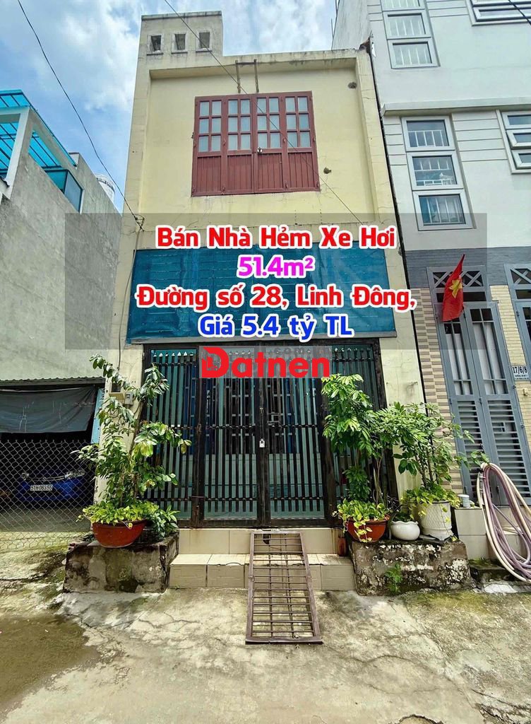 🏡 Bán nhà hẻm xe hơi 51.4m² – Đường số 28, Linh Đông, Thủ Đức – Giá