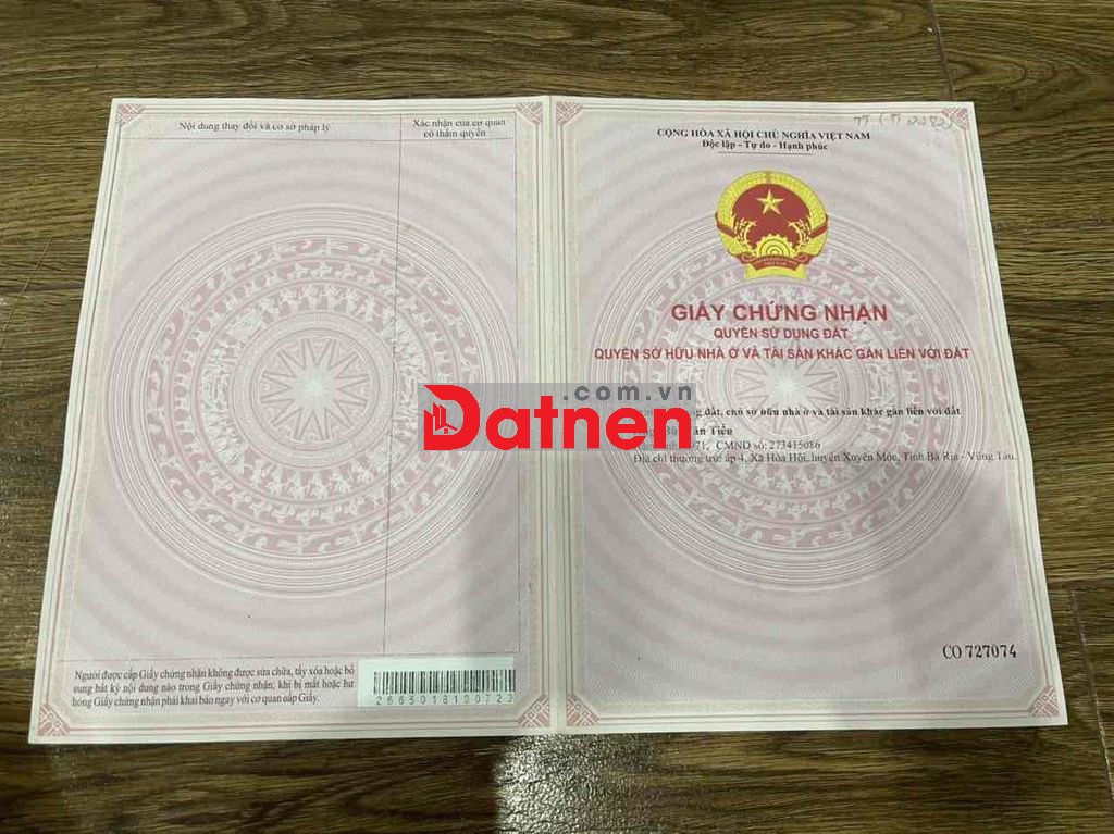 Chính chủ cần bán nhanh lô đất đẹp , dân cư đông đúc , Giá Đầu Tư