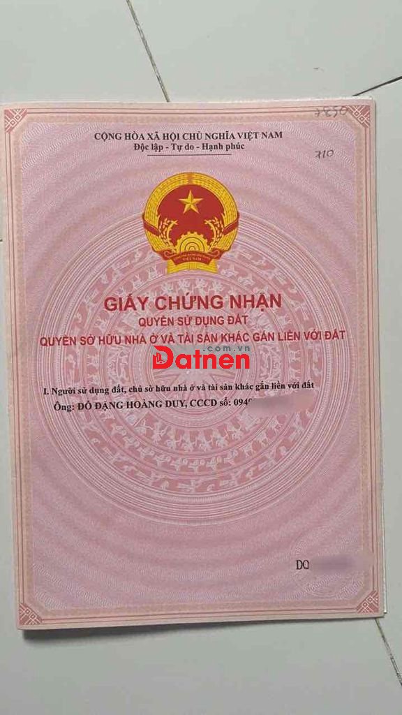 Chính chủ Bán đất xã Trần Đề, thành phố Cần Thơ gần chợ, trường học