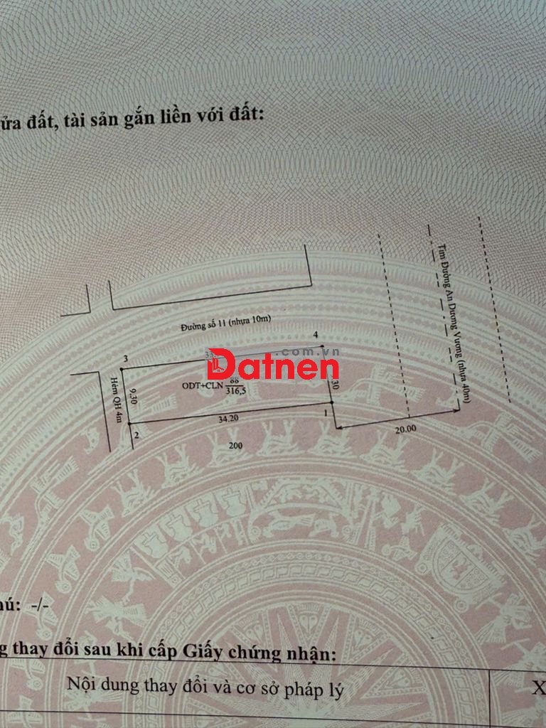 Đất 02 MẶT TIỀN 300 m2 đường An Dương Vương, Hoà Thành, Tây Ninh