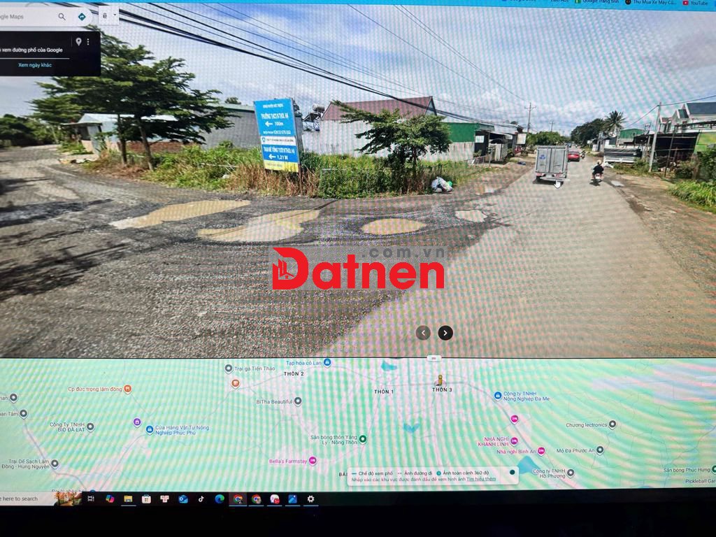 đất thổ cư 27 x 22 518m2 Sân bay Liên Khương ,xã tân hội lâm đông