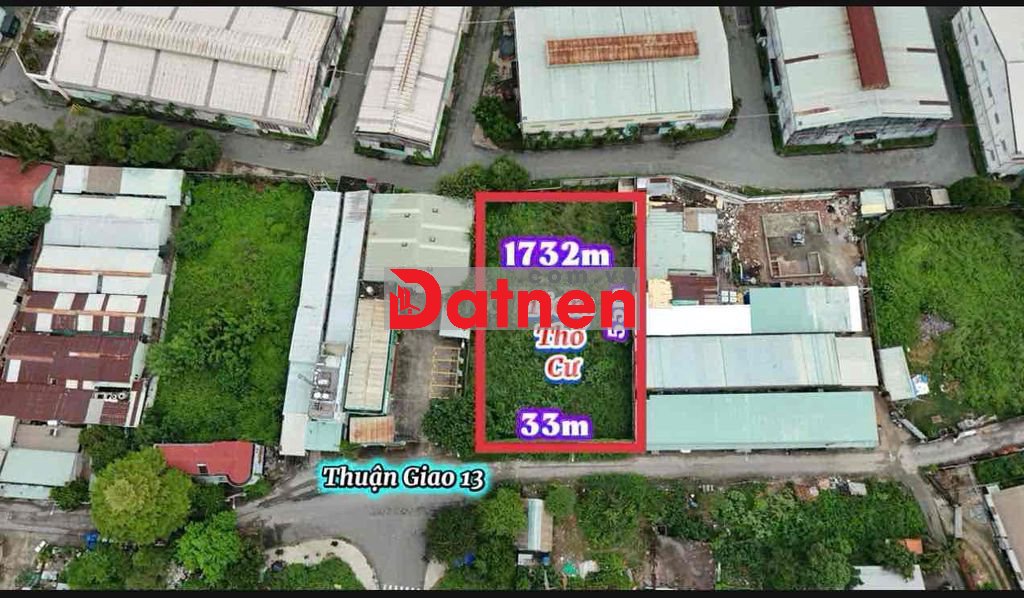 BÁN LÔ ĐẤT 1732m XÂY BIỆT THỰ NHÀ VƯỜN KHO XƯỞNG QUÁ OK