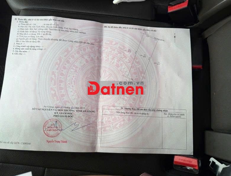 Bán nhà và đất tại QL91 thị xã Tịnh Biên, phường Tịnh Biên, An Giang