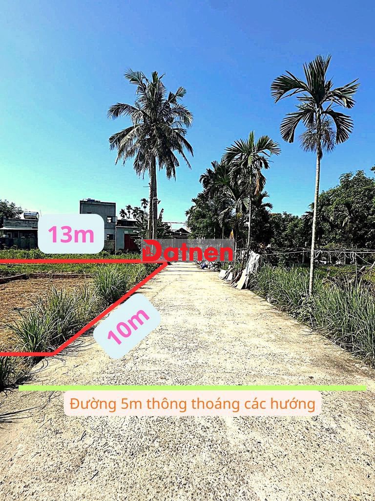 Chỉ với 💮1 tỷ 400tr💮 sở hữu lô đất nền P. Hòa Xuân với DT 10*13=130m2