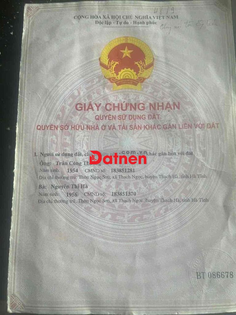 Bán Đất Thôn Ngọc Sơn, Xã Việt Xuyên