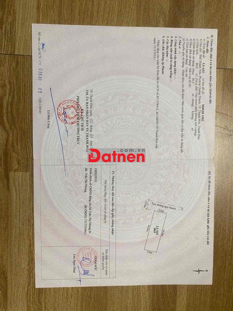 🏡 CHÍNH CHỦ CẦN BÁN LÔ ĐẤT ĐẮC ĐỊA MB1502 NGAY GẦN MẶT ĐƯỜNG ĐÔI TRỊNH