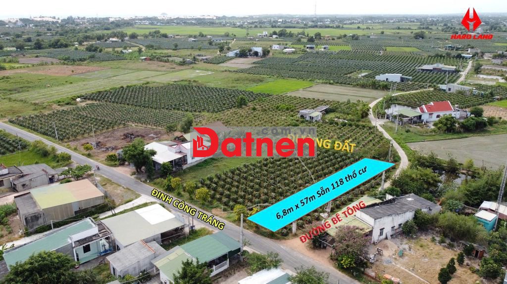 Bán Đất  Tại LaGi 578m2 có 111m2 Thổ Cư Gần Biển 3 Mặt Tiền Đường