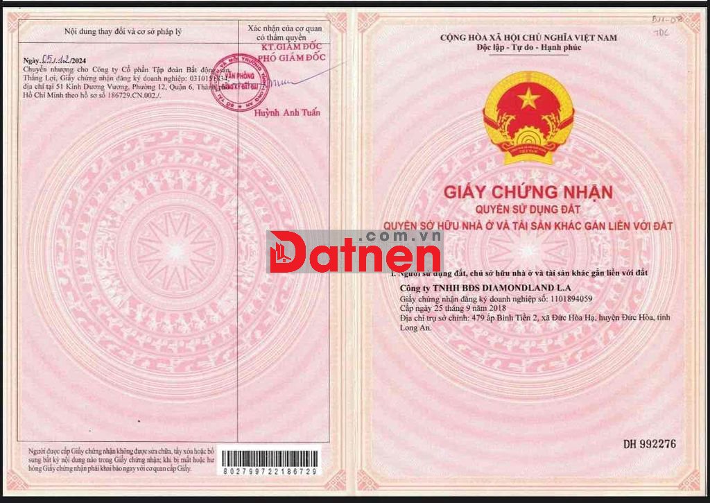 Chính Chủ Bán Gấp Lô Đất Diamond City Quốc Linh 1.55 Tỷ