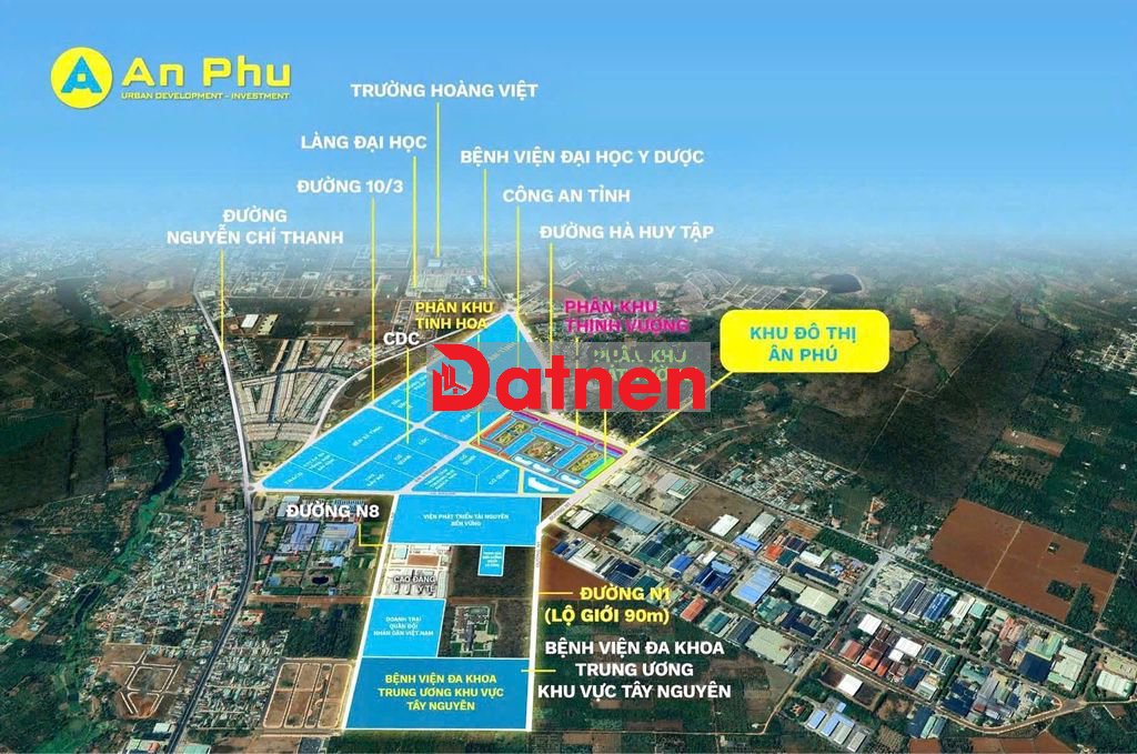 *** 1 lô Ân Phú - đối diện hoa viên & nhà ở XH - chỉ 2.580 tỷ!
