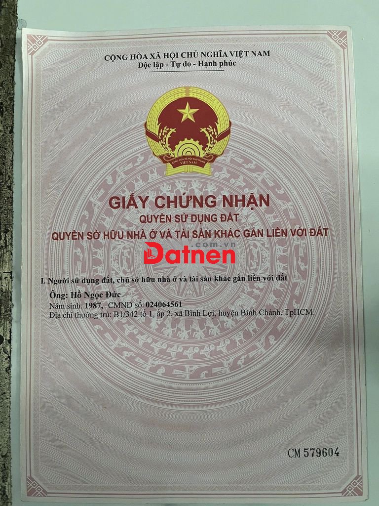 CHÍNH CHỦ - BÁN ĐẤT NGAY KÊNH 8 VƯỜN THƠM- 1021M2- SỔ RIÊNG