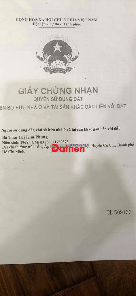 bán đất mặt tiền đường 80 xã Phước Hiệp huyện Củ Chi. có 600m2 thổ cư