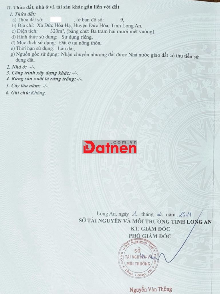 Giảm Mạnh 3 Tỷ Bán Gấp Đất 2 MTKD 320m2 Giá Tốt 4,5 Tỷ SHR Chính Chủ