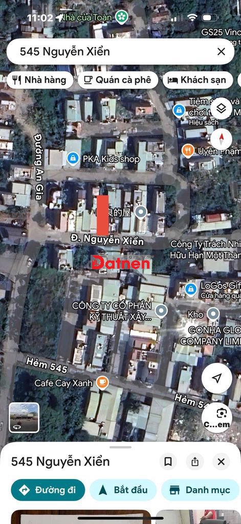 BÁN NỀN ĐẤT HẺM 545 NGUYỄN XIỂN - NGAY CỔNG VINHOMES