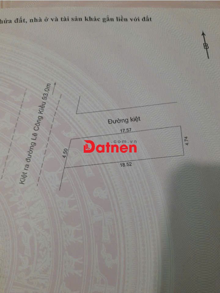 Bán đất sổ hồng 81.2m2 tại Đường Lê Công Kiều, Liên Chiểu, Đà Nẵng
