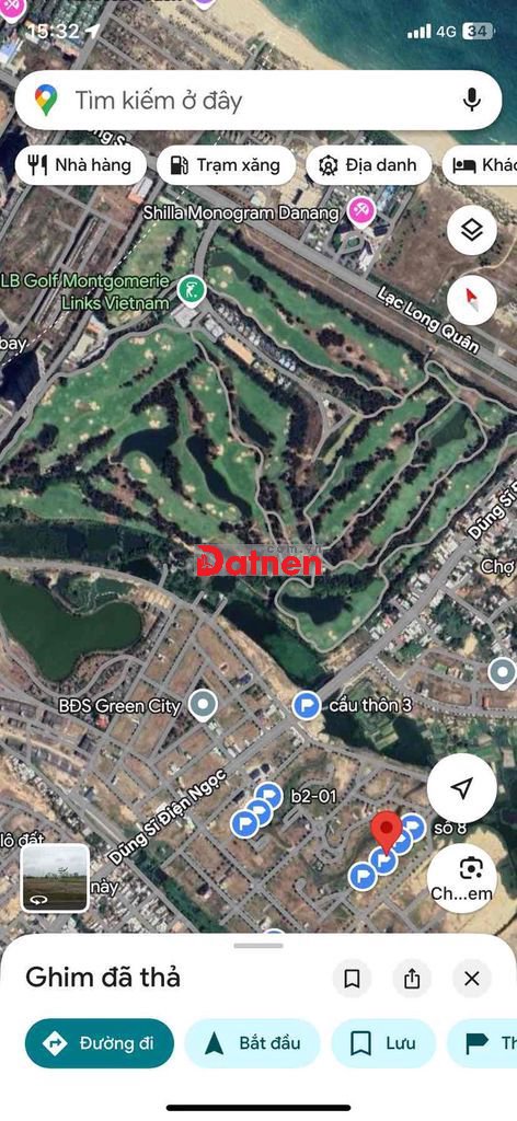 Bán đất vila song cổ cò , 10x23,4 rẻ nhất , đi bộ đánh golf tắm biển