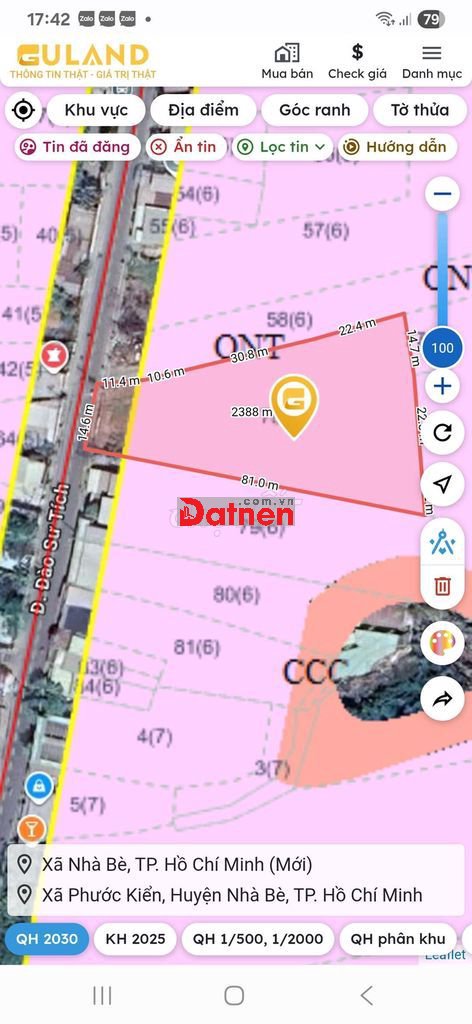 BÁN ĐẤT LÔ GÓC 2 MẶT TIỀN ĐƯỜNG ĐÀO SƯ TÍCH