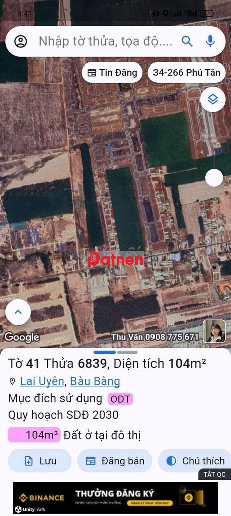 cần bán lô Góc Bàu Bàng dt 104m2 chỉ 1ty4