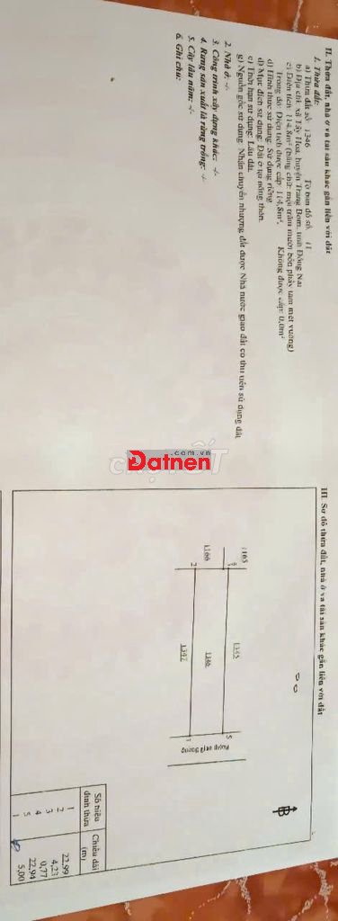 Đất full thổ cư 114,8 m2 Đường Tây Hòa 5