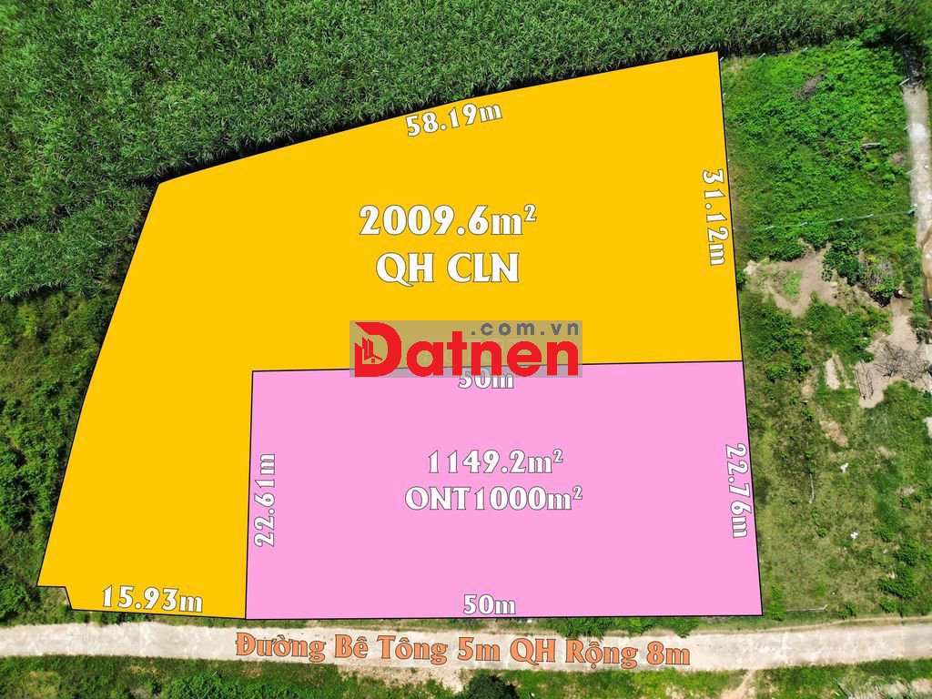 3158m2 sẵn 1000m thổ gần cụm công nghiệp và khu dân cư