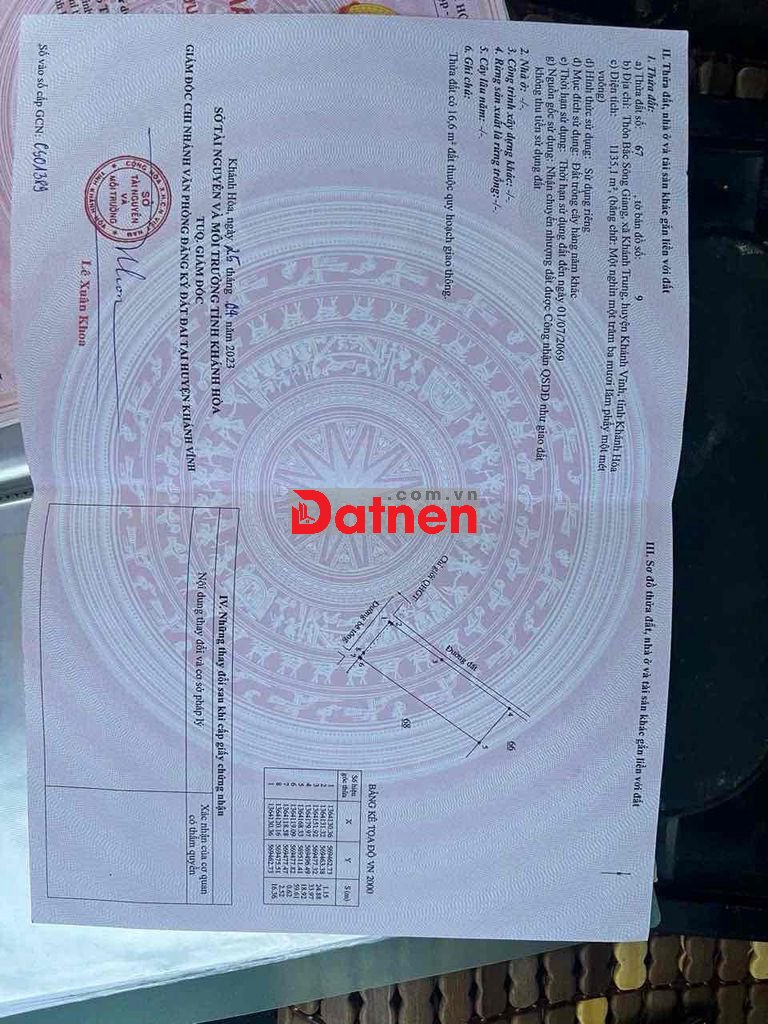 🌿 NHÀ VƯỜN 2 MẶT TIỀN – 1.100m2– Khánh Trung – Khánh Vĩ