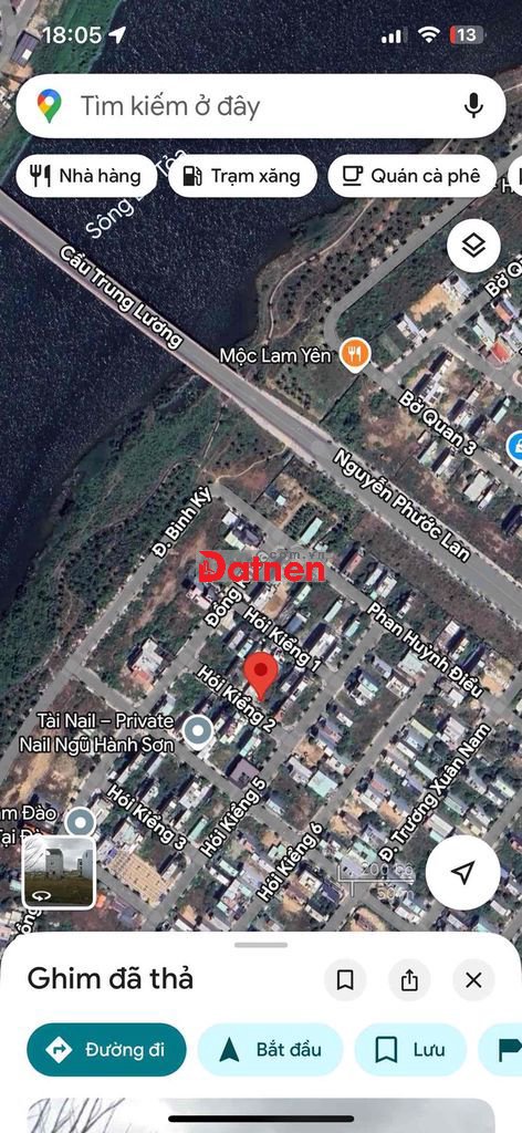 BÁN NHANH LÔ ĐẤT NAM HÒA XUÂN – KHU ĐIỆN ÂM GẦN CẦU TRUNG LƯƠNG