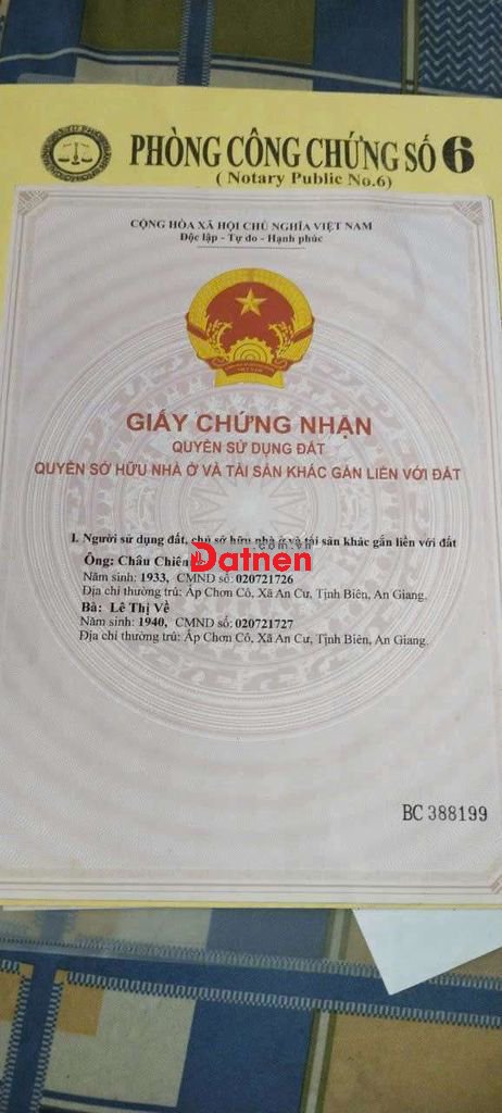 Cần bán gấp vì ở xa giá cả còn thương lượng