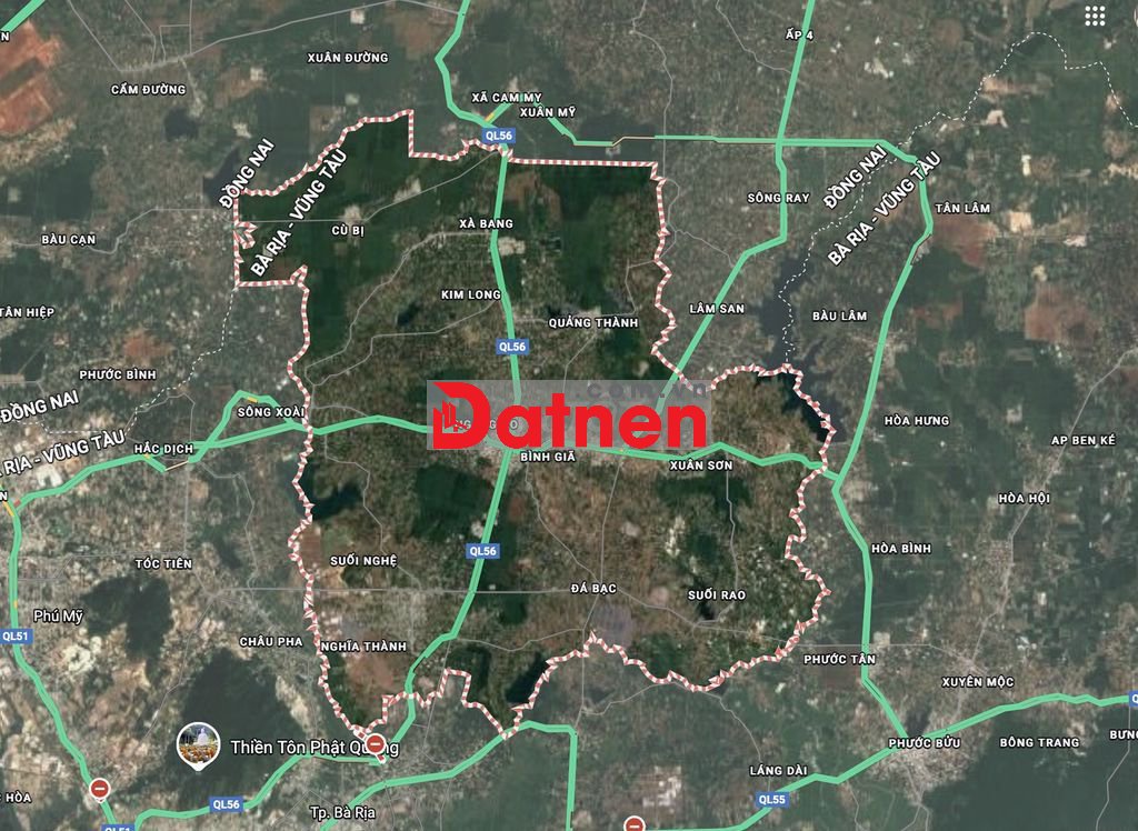 Bán lô đất đẹp 250m2 thổ cư sổ riêng đường nhựa 7m gần KCN Đá Bạc