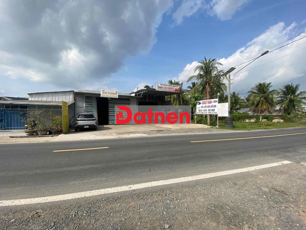 Bán đất mặt tiền QL60, 5500m², nhà xưởng sẵn, Vĩnh Long