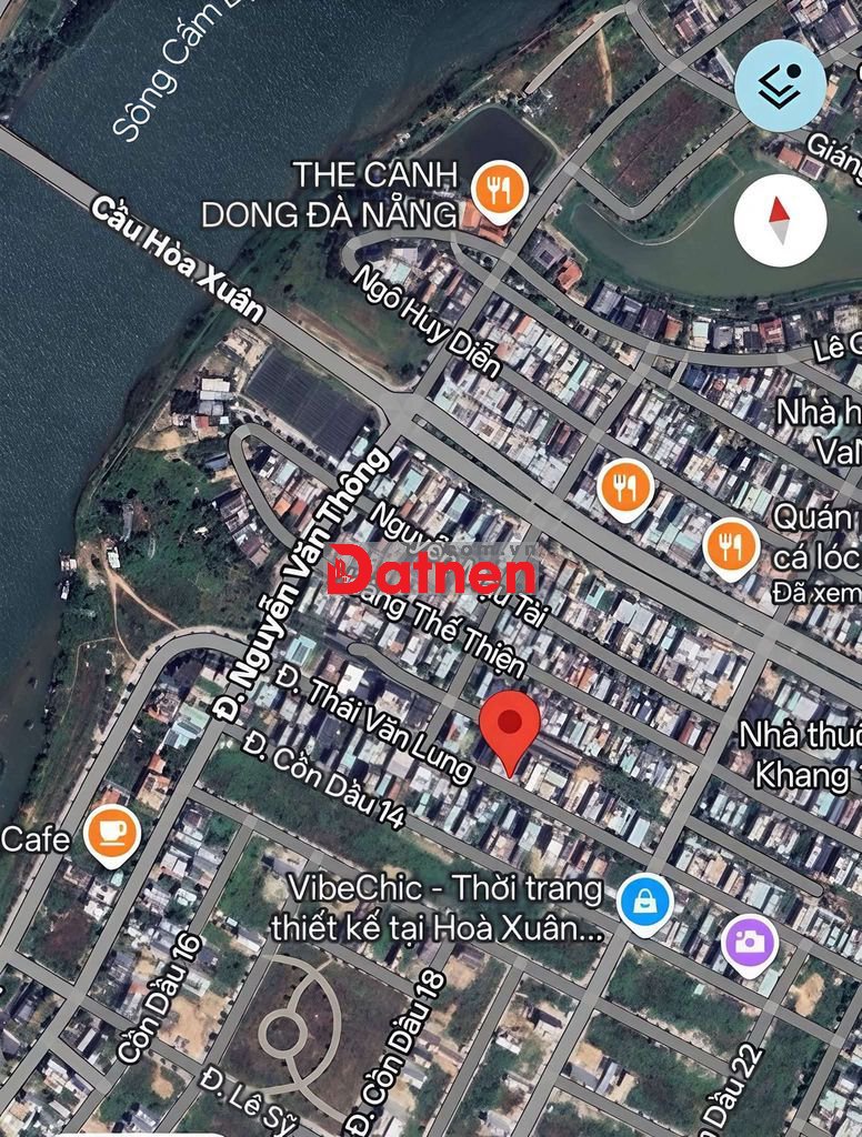 BÁN LÔ ĐẸP THÁI VĂN LUNG GẦN CẦU HÒA XUÂN 125m2 ĐƯỜNG 7M5 LÔ SẠCH