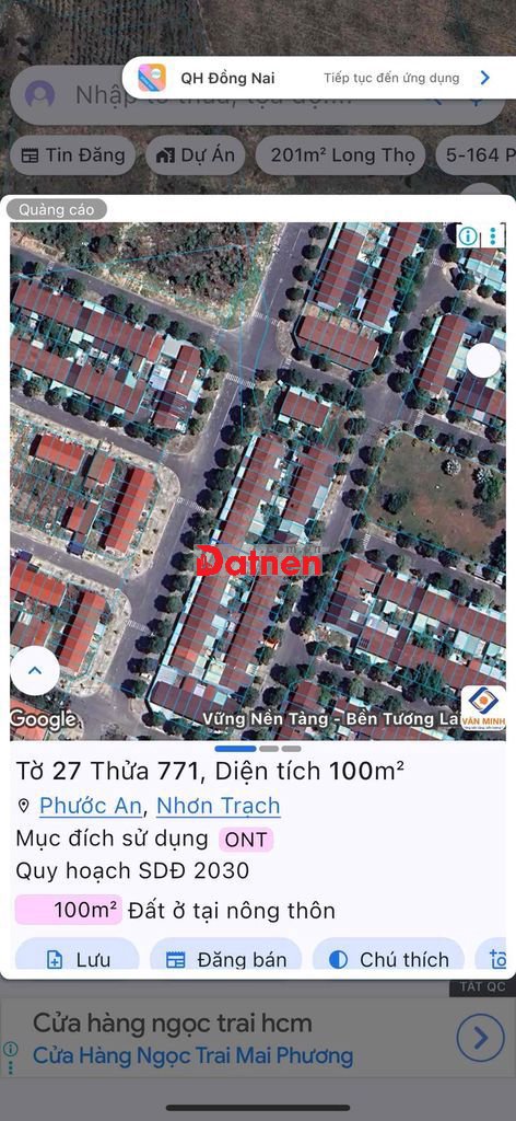 bán gấp nhà DTA Nhơn Trạch DT 100m2 đường 30m giá rẻ