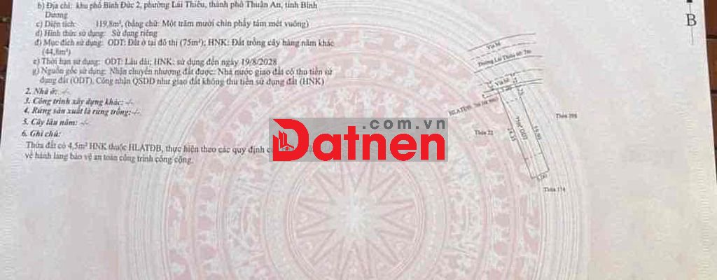 ĐẤT MẶT TIỀN ĐƯỜNG PHAN THANH GIẢN – NHỰA 12M THÔNG, DT 120M² (5 × 24)