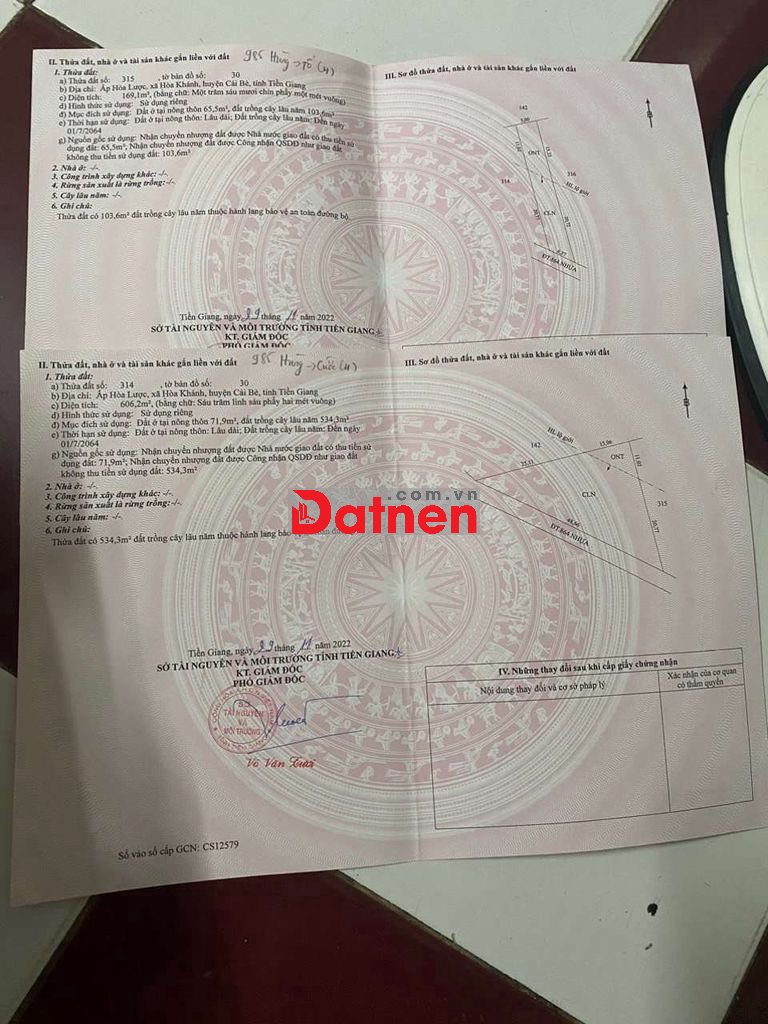 775m2 ĐẤT MẶT TIỀN TL864