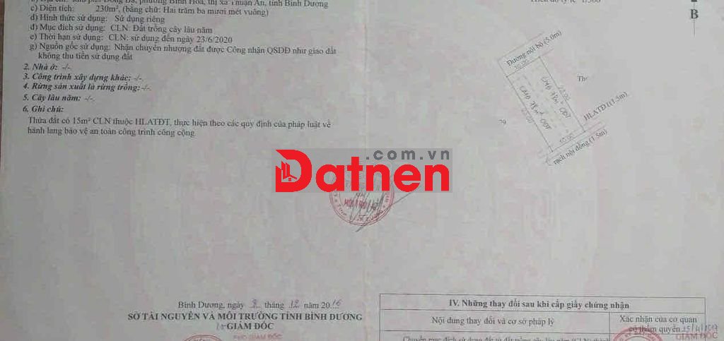 ĐẤT BÌNH HÒA – DT 230M² (10 × 23), ĐƯỜNG 5M, NGAY CHỢ ĐÔNG BA, GẦN KCX