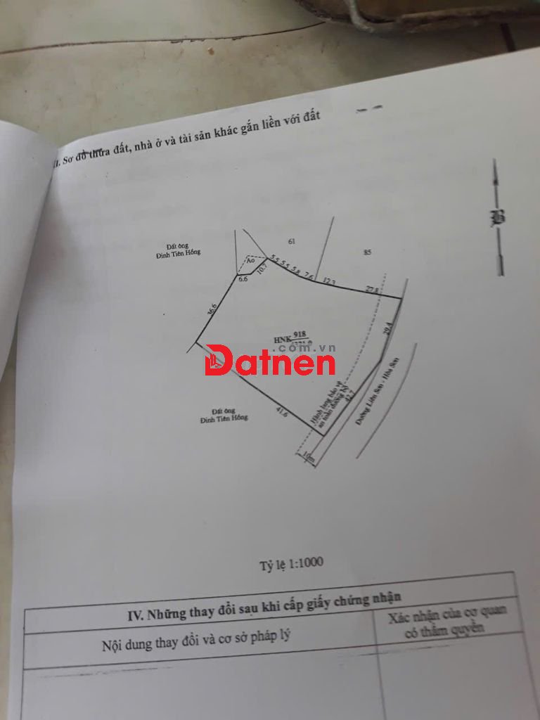Đất sổ đỏ 4321m2 thôn Liên Sơn 2, xã Phước Vinh (Khánh Hòa)
