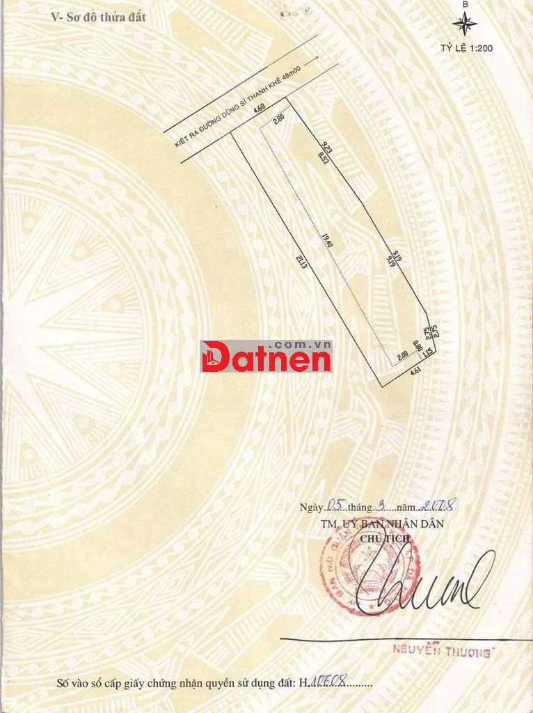 bán đất: SĨ KHÊ gần Trần Cao Vân và Mẹ Nhu TP Đà Nẵng.