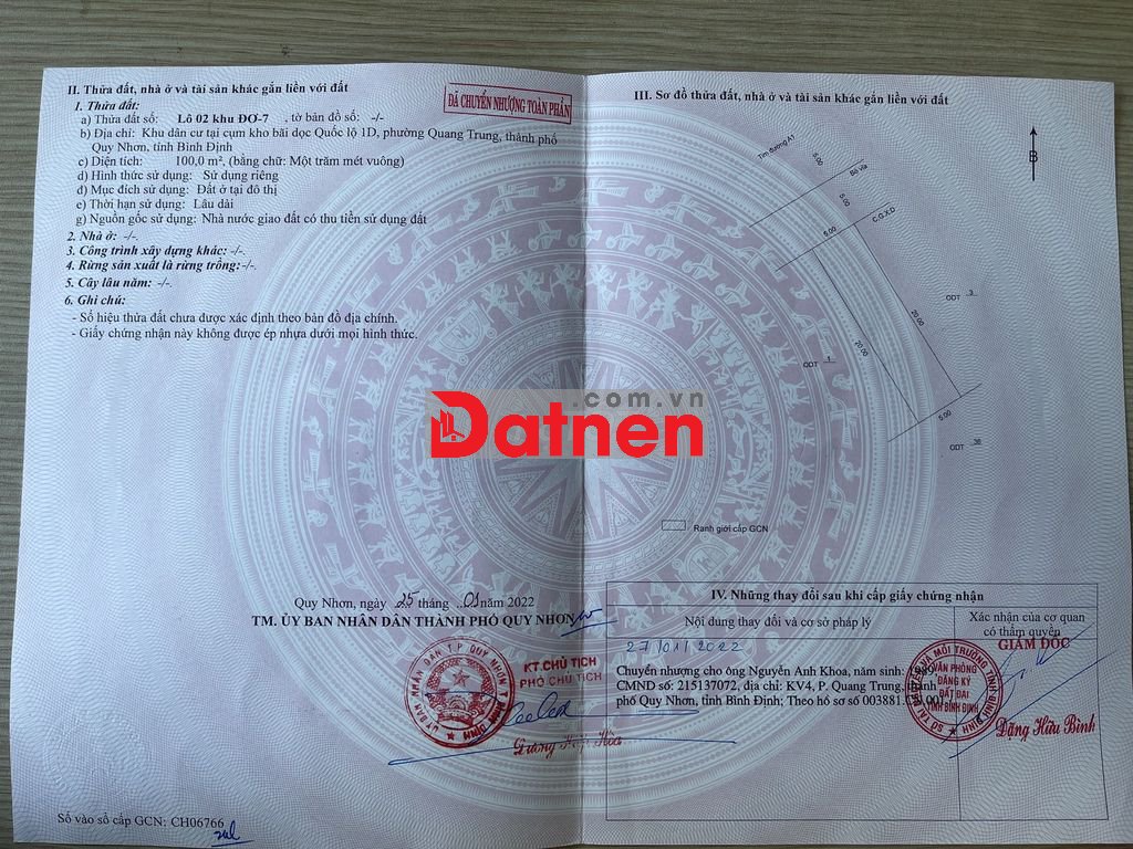 Bán gấp đất đẹp. 11x20m.