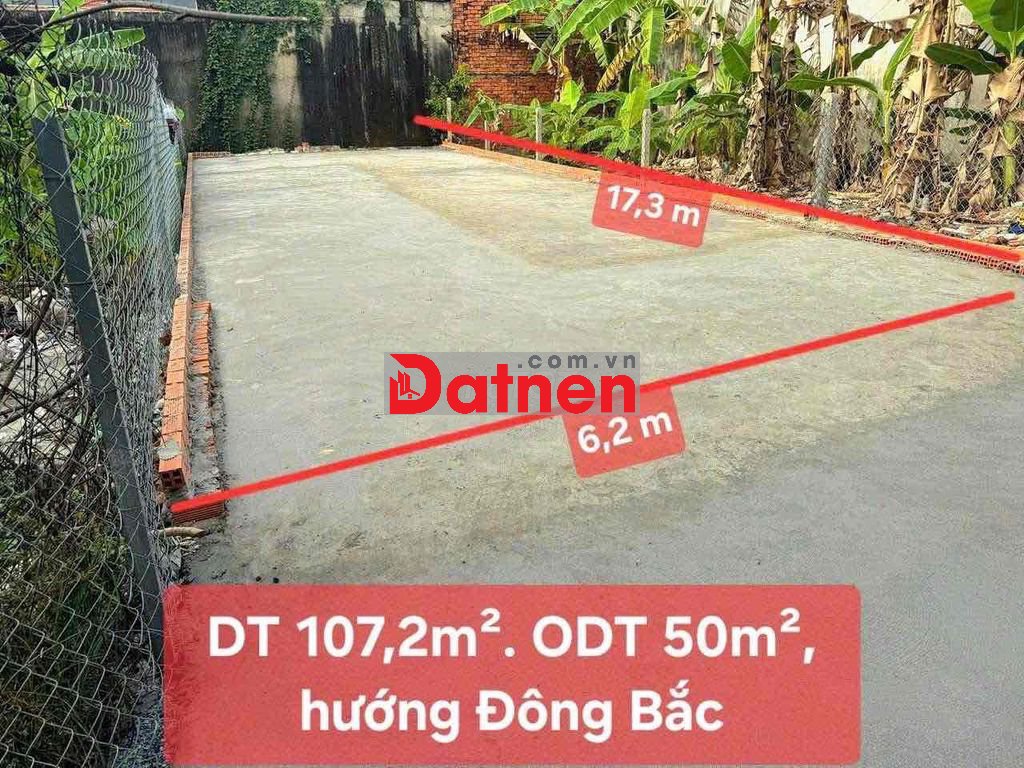 bán đất (6,2x17,3) kế bên chợ búng vài bước chân