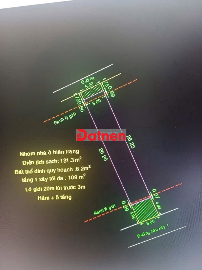 ĐẤT XÂY VP CTy,CĂN HỘ DỊCH VỤ CHO THUÊ, MTKD ĐƯỜNG CẦU XÂY Q9,DT 5x36m