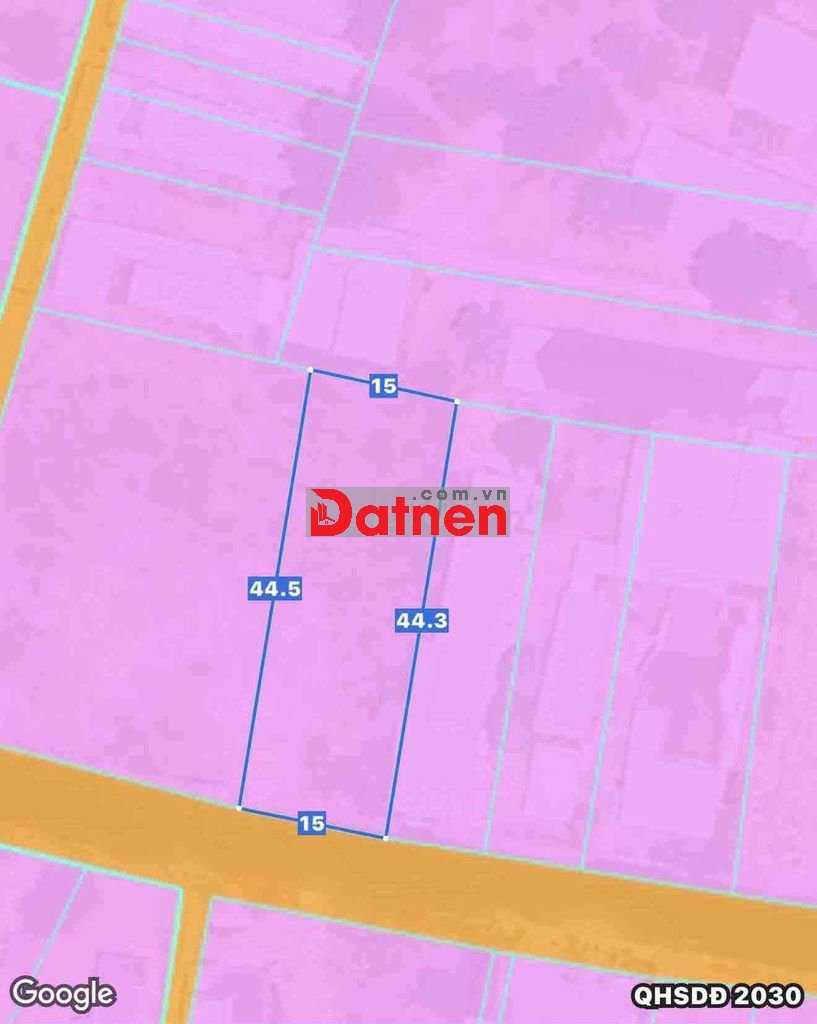 Bán đất xã hồ tràm gần biển hồ tràm dt: 652m2 ngang 15mx44m có 100m2tc