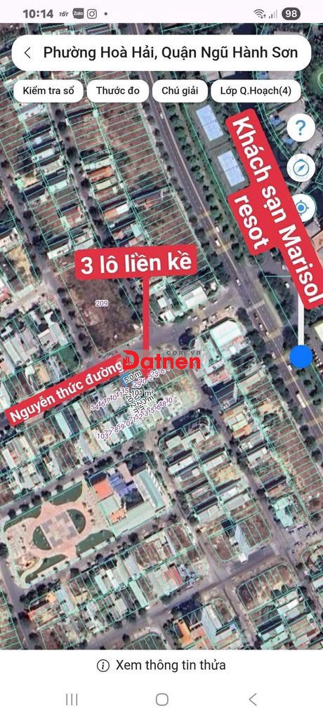 3 LÔ LIỀN KỀ ĐƯỜNG NGUYỄN THỨC ĐƯỜNG