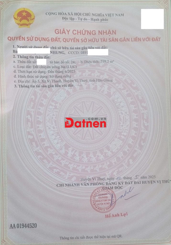 Đất MT QL 61C đoạn 11 ngàn rưởi đến 12 ngàn rưởi