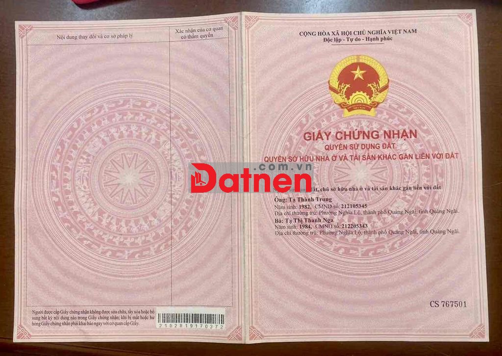 Đất ở chính chủ