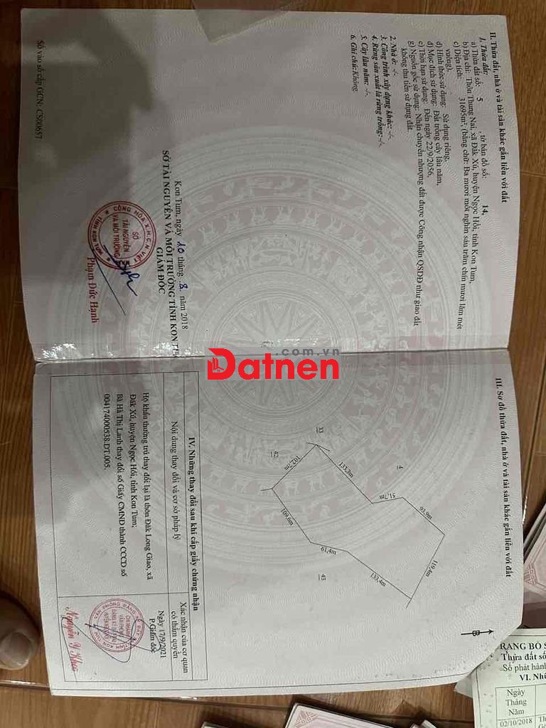 bán lại 2 miếng đất sổ Hồng chính chủ kumtum