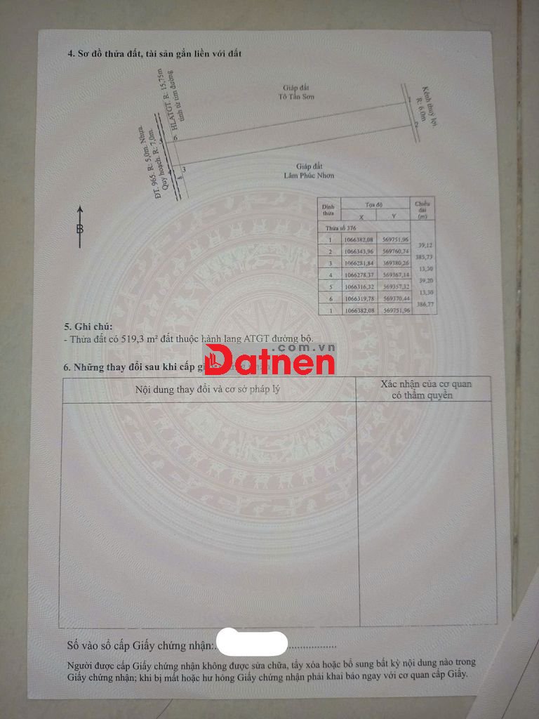 2 Đất sổ hồng ấp Minh Tiến, Minh Thuận U Minh Thượng Kiên Giang