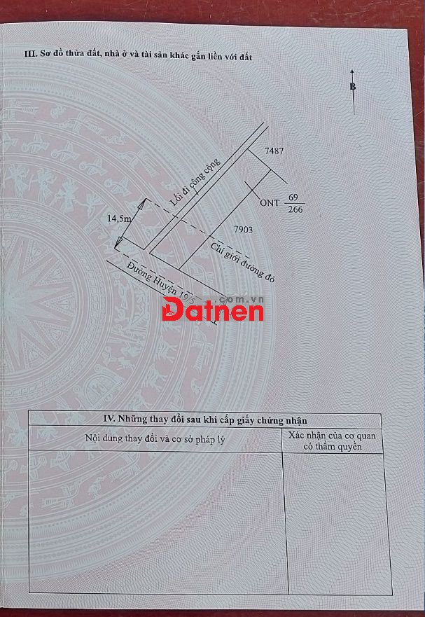 ĐẤT THỔ 2 MẶT TIỀN 19/5 CẦN ĐƯỚC (CŨ)