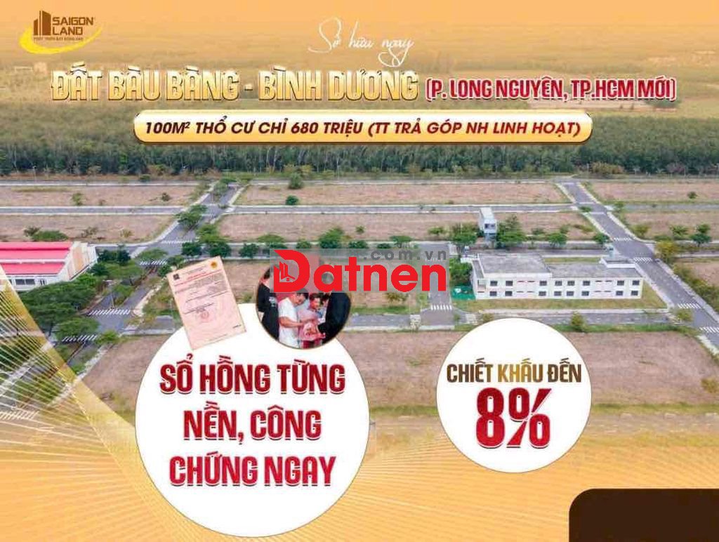Đất Nền Bàu Bàng Bình Dương