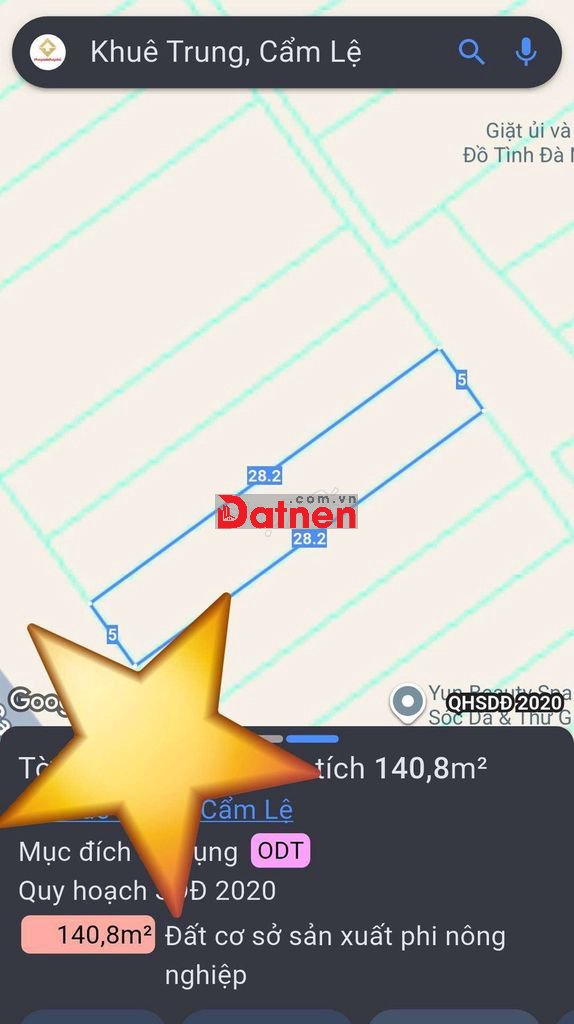 💯 141m2 đất đường 7m5 Khuê Trung chỉ 8,x tỷ - Gần Nguyễn Hữu Thọ