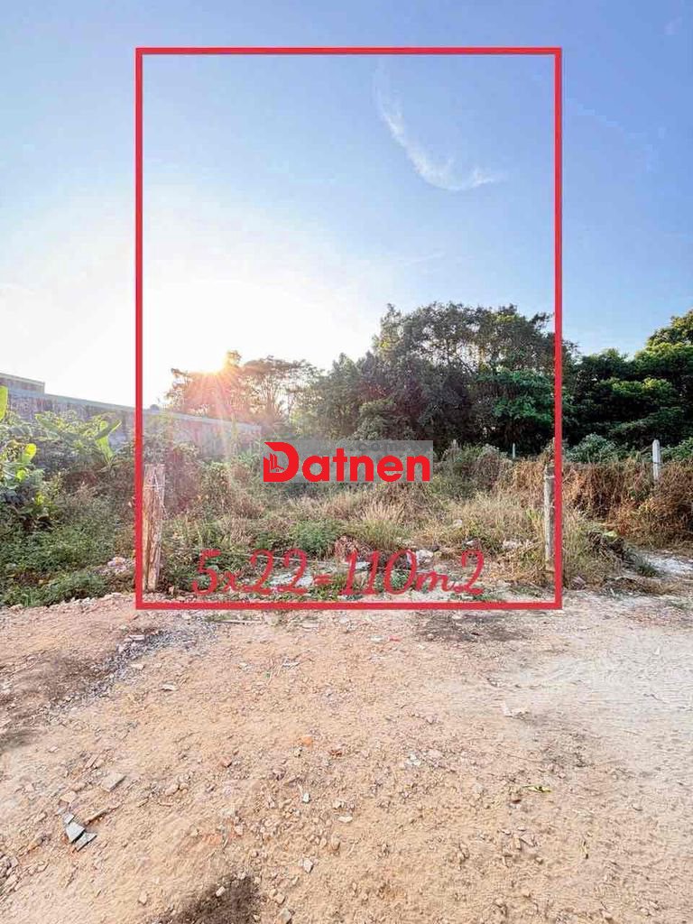 CHỦ GỬI BÁN LÔ ĐẤT PHƯỜNG ( bửu hoà củ). DT: 5x22=110M2. GIÁ: 2TỶ050